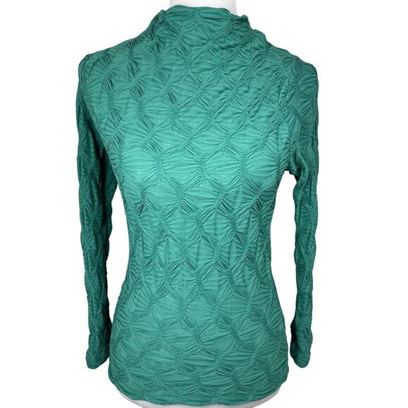 Maeve by Anthropologie Long-Sleeve, Mock-Neck Textured Top, Small - Picture 1 of 7